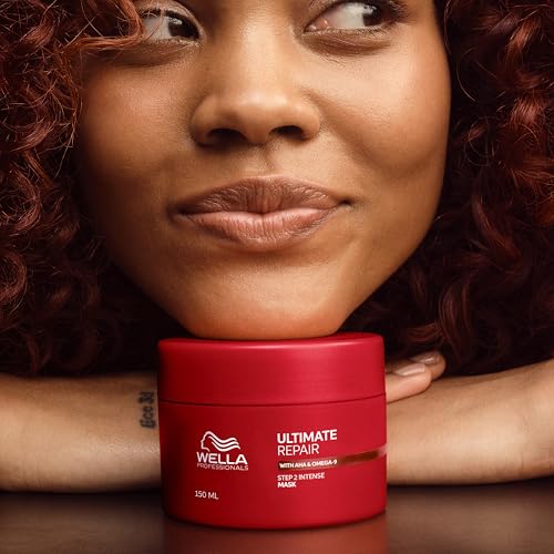 Wella Professionals Ultimate Repair tiefenwirksame Haarmaske – Haarpflege für kaputtes Haar mit AHA und Omega 9 – reparierende Haarkur für strapaziertes Haar – 150 ml