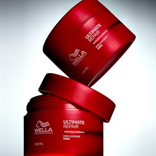 Wella Professionals Ultimate Repair tiefenwirksame Haarmaske – Haarpflege für kaputtes Haar mit AHA und Omega 9 – reparierende Haarkur für strapaziertes Haar – 150 ml