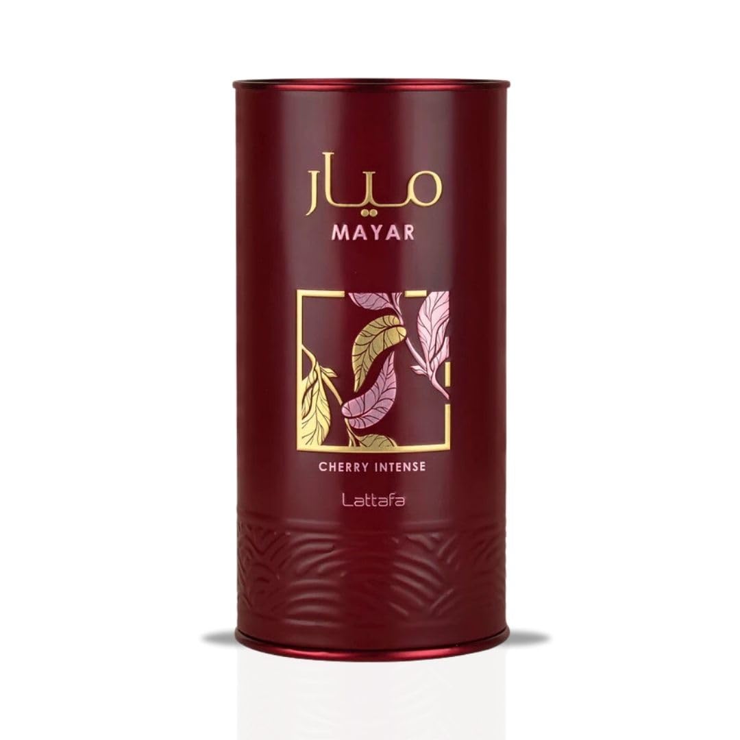Lattafa Mayar Cherry Intense for Unisex Eau de Parfum Spray, 3.4 Ounce / 100ml